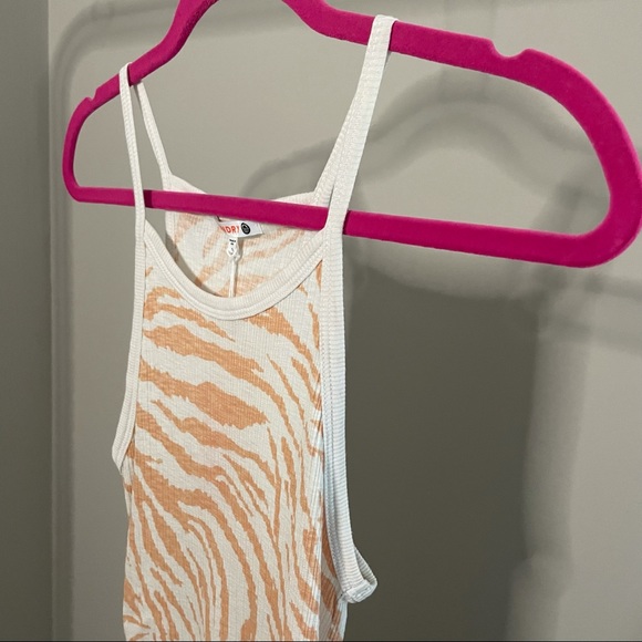 Sundry Zebra Print Rib Cami - Picture 2 of 6